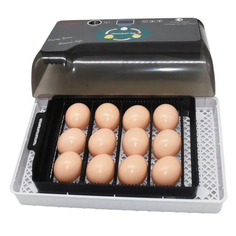 1 комплект Автоматический цифровой инкубатор для яиц 12 яиц большой емкости практичные инкубаторы для курицы птицы Перепелиных яиц домашнего использования