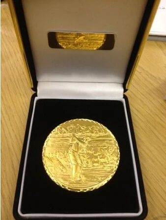 

WHOLESALE GOLF MEDAL TOP QUALITY HEAVY WEIGHT GOLF MEDAL IN A STUNNING BOX HOT SALES championship medal cheap custom gold coin