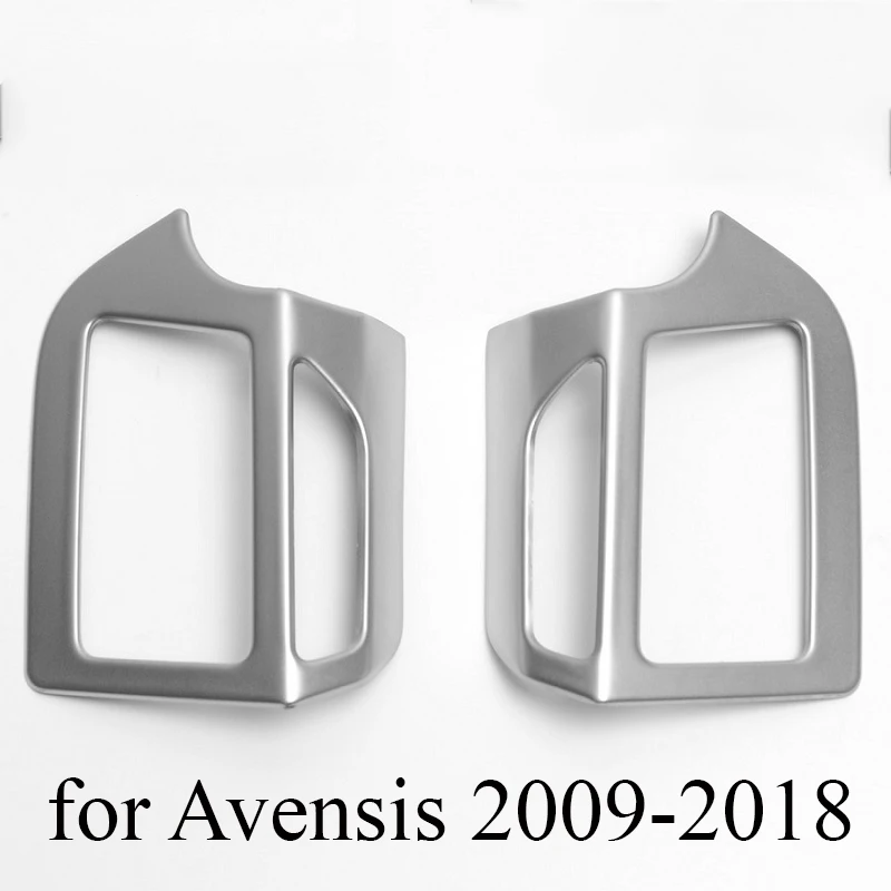 stainless steel interior inner door handle decorative cover trims for Toyota Avensis T270 3rd generation 2009- year - Название цвета: 2pcs upper covers