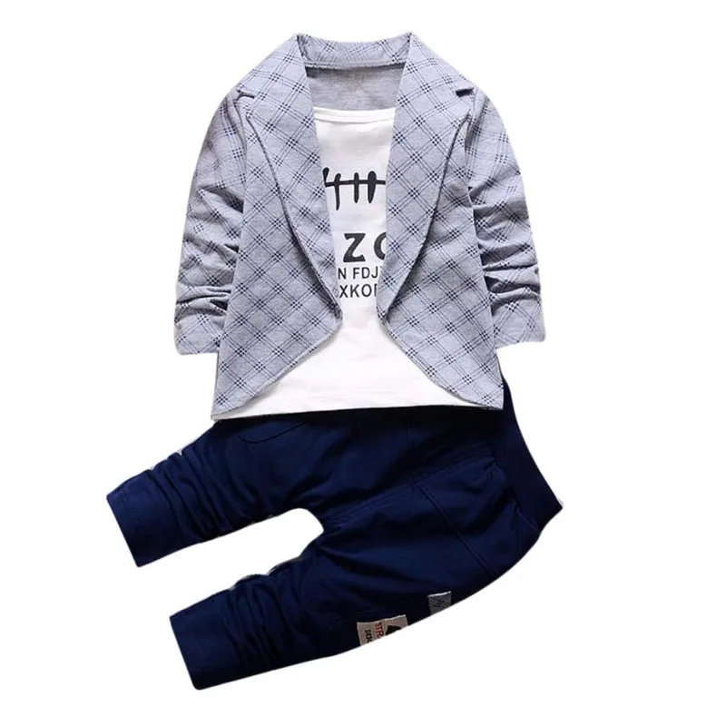 Sale Toddler Baby Boys Kids Shirt Tops Coat + Long Pants Clothes