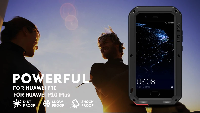 Бренд Love Mei чехол для huawei P10 Plus металлический противоударный чехол для телефона для huawei P10 Plus Полный корпус анти-осень Броня прочный Чехол