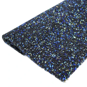 

Starry Sky Black Laser Color strass hotfix Resin crystals Rhinestone Sheet Trim Self Adhesive cyrkonie strass applique steentjes