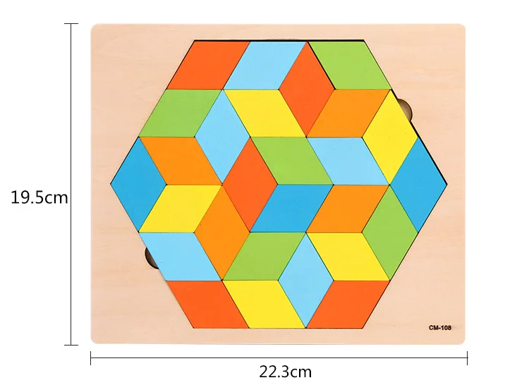 Русский животных трафика Форма ромб Puzzle игрушки детского развития ребенка интеллектуальной игрушки раннего развития для детей