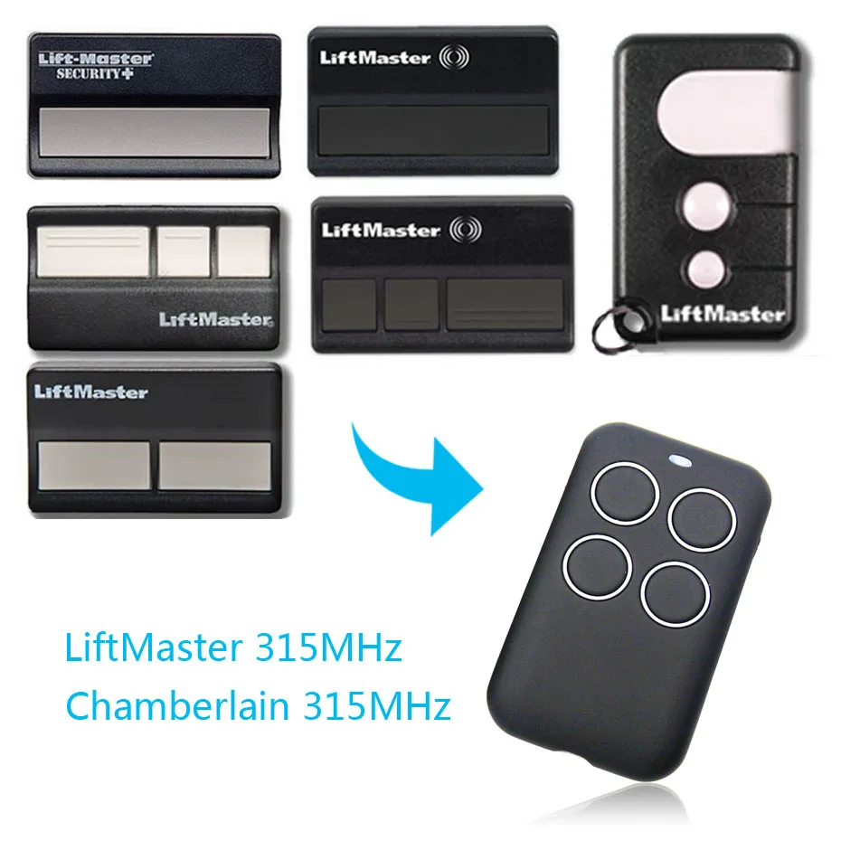 LiftMaster 315 МГц Универсальный Радиочастотный пульт дистанционного управления ворота гаража пульт дистанционного управления LiftMaster Дубликатор 315 МГц
