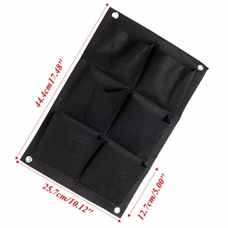 6 карманов вертикальный сад стены плантатор Висячие посадки мешок для трав