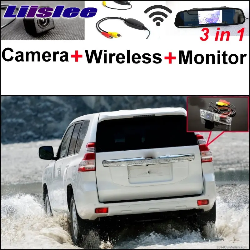 

Liislee For TOYOTA Land Cruiser Prado J150 3 in1 Special Rear View Camera Wireless Receiver Mirror Monitor Easy Parking System