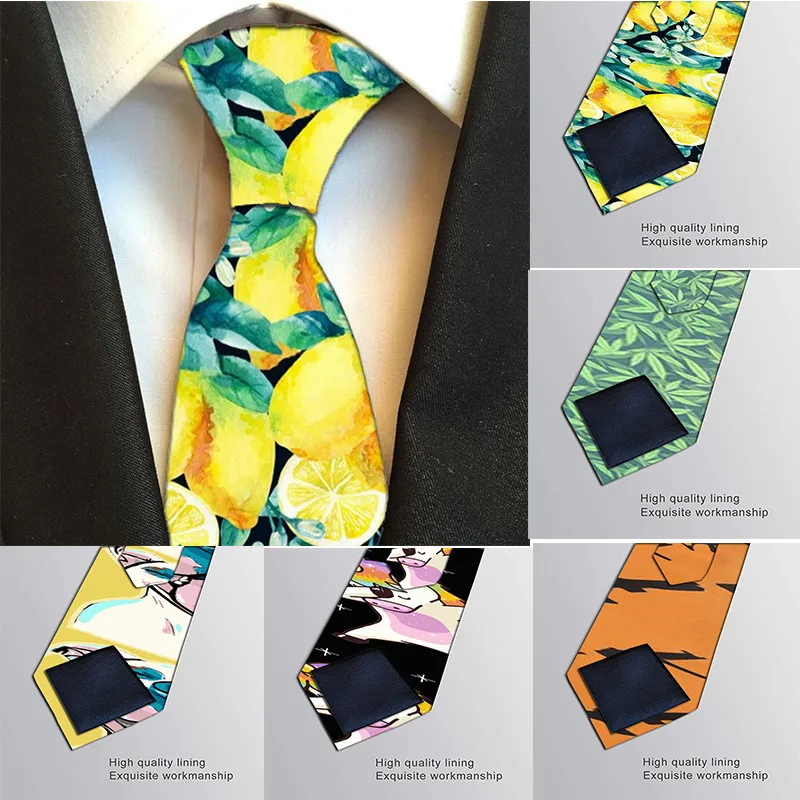 

Classic Fashion Men Tie 3D Printed Neckties 8 cm Width High Quality Printing Tie Casual Party Wedding Accessories Necktie H-LD32