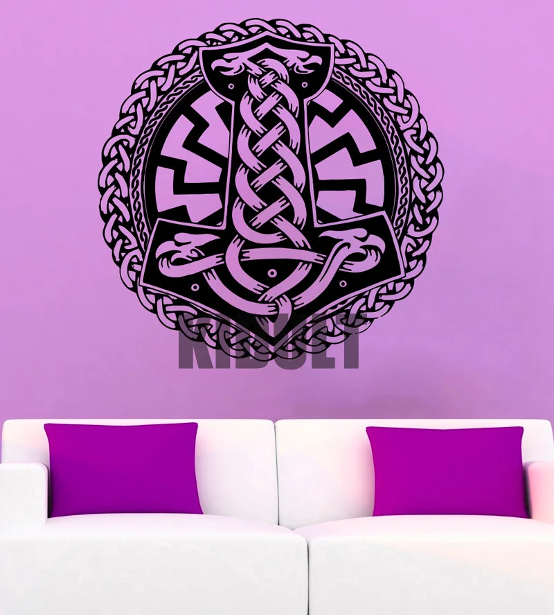 Wall Stickers Avengers Thor Thor Hammer Pattern Stickers Creative Home