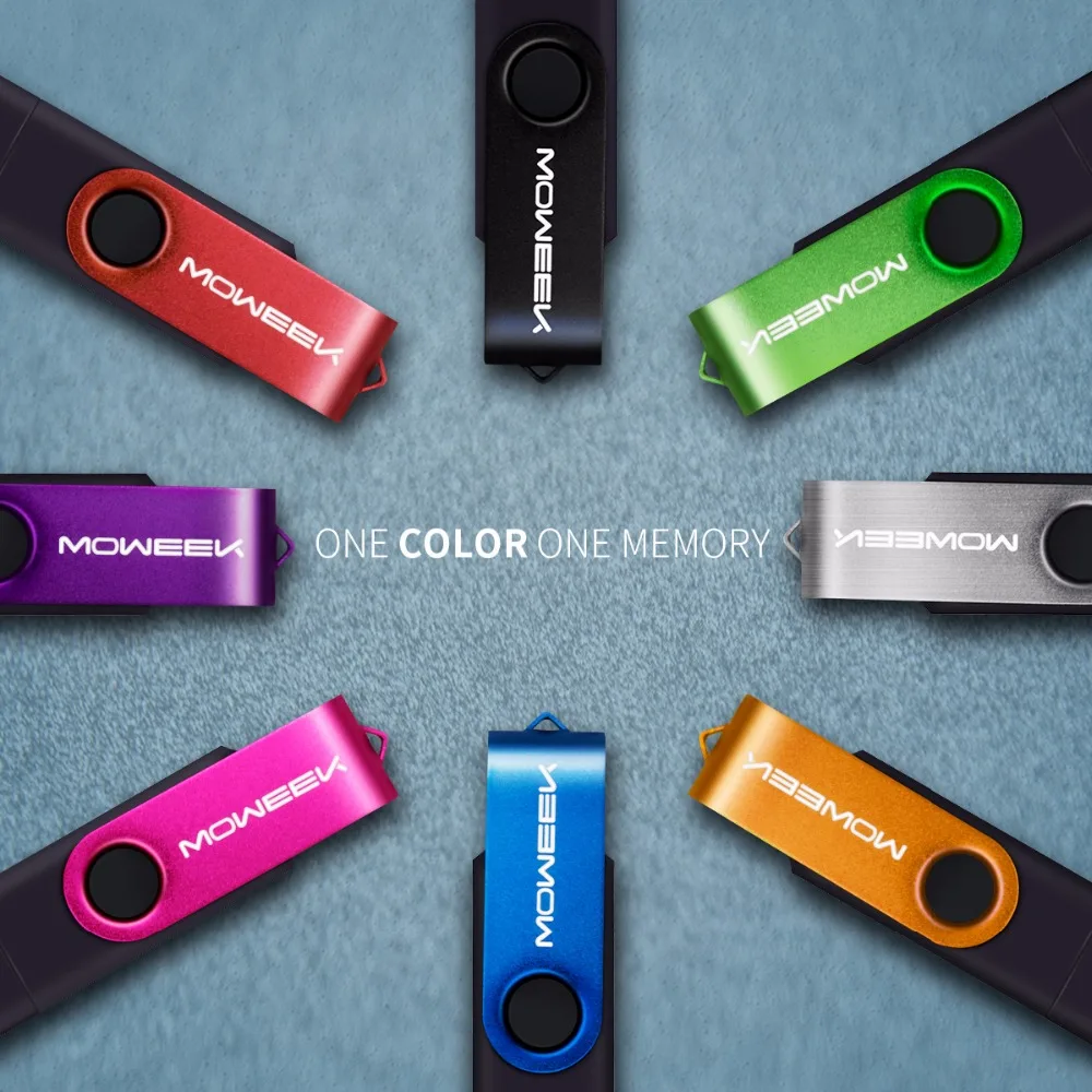 Moweek Многофункциональный USB флэш накопитель 128 Гб 64 cle usb флеш 32 оперативной памяти