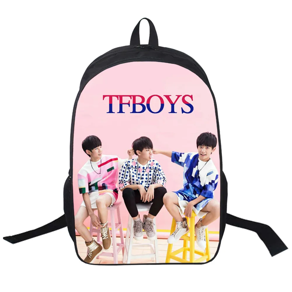 

2019 New Women Bags TFBOYS 3D printing Backpack Students School Bag For Teenage Girls Boys Backpacks Rucksack mochila
