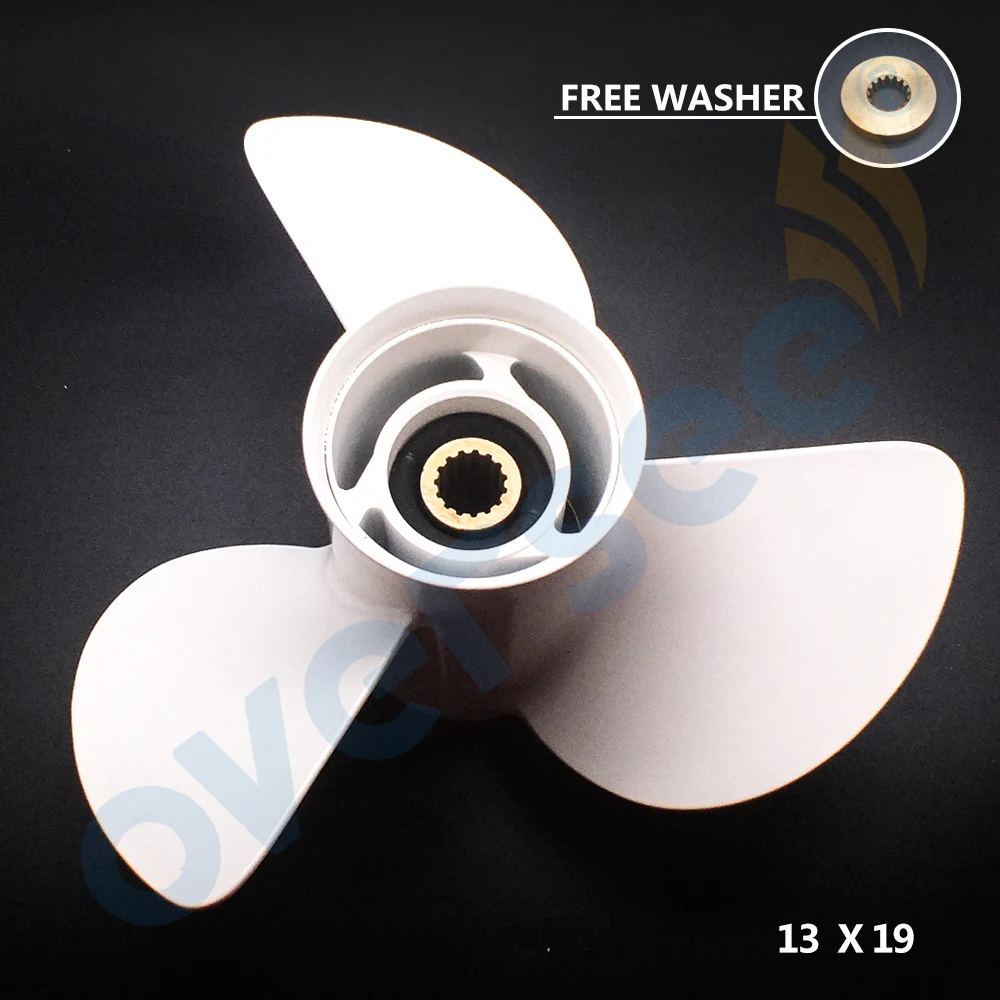 

Boat Motor 58130-ZW1-019AH Aluminium Propeller For Honda 75-130HP 13 x 19" Pitch Outboard Motor