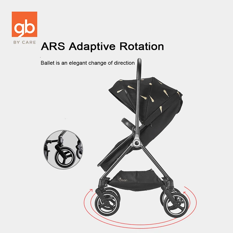 Goodbaby детская коляска из углеродного волокна 360 ARS Адаптивная вращающаяся светло