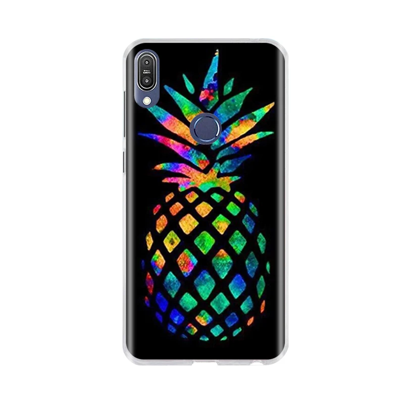 Чехол для Asus Zenfone Max Pro M1 ZB601KL силиконовый защитный 3D милый цветочный чехол ZB602KL X00TD