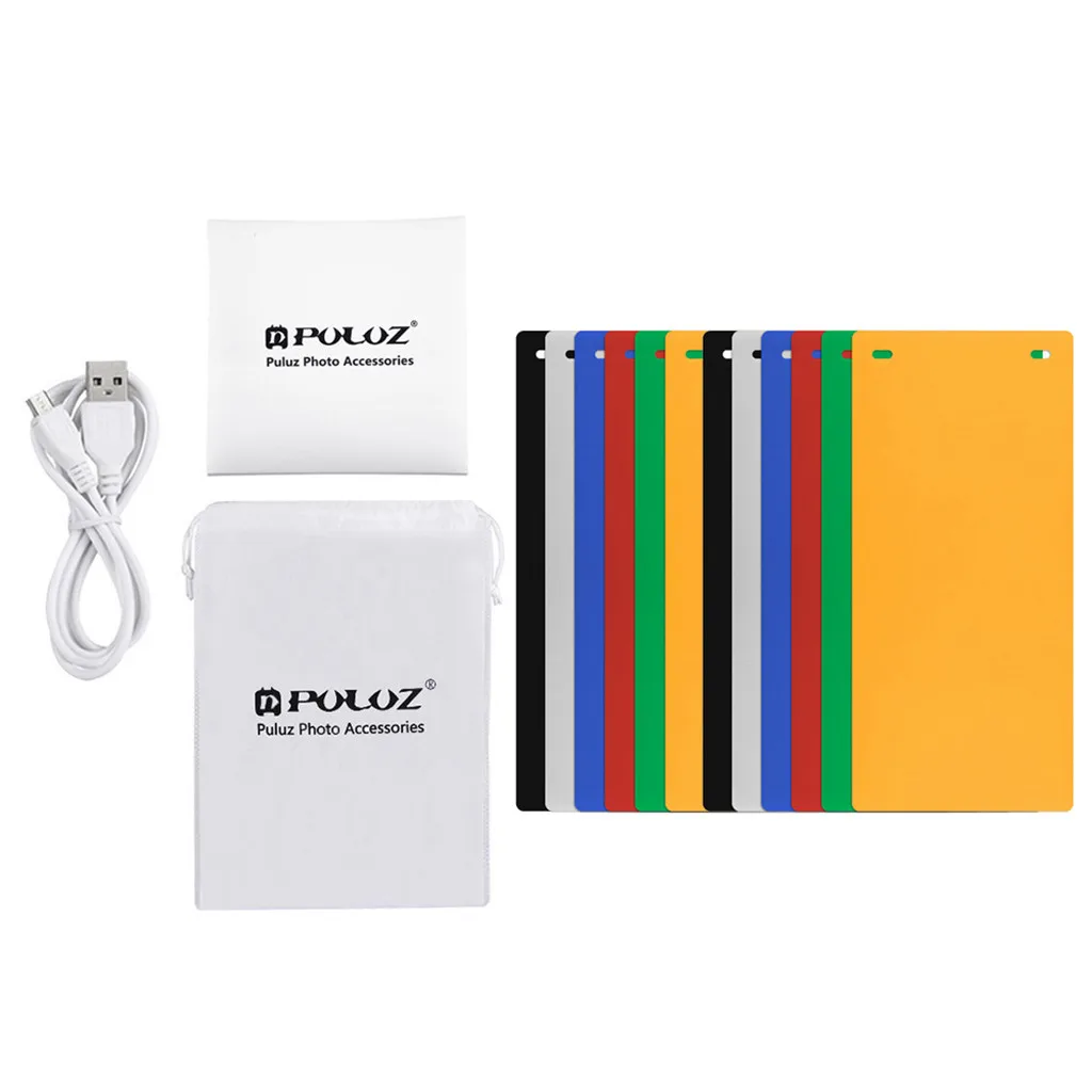 Caixa de Luz Foto Portátil Dobrável Mini Estúdio Tenda Casa Fotografia Luzes Led 5 v - 1a 5 Iluminação Novelty
