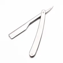 50 шт. 16,5*1,5 см Для мужчин Прямо Парикмахерская лезвию бритвы складной бритья Ножи удаления волос инструмента бритвенный станок нержавеющей 6104