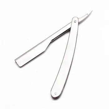 

50Pcs 16.5*1.5cm Wholesale Men Straight Barber Razor Edge Folding Shaving Knife Hair Removal Tool Shaving Razor Stainless 6104