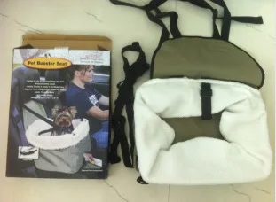 

Smartlife Dog Car Seat Dog Bag Stroller Waterproof Portable Car Pet Booster Seat with Clip-on Safety Leash Zipper Storage Pocket