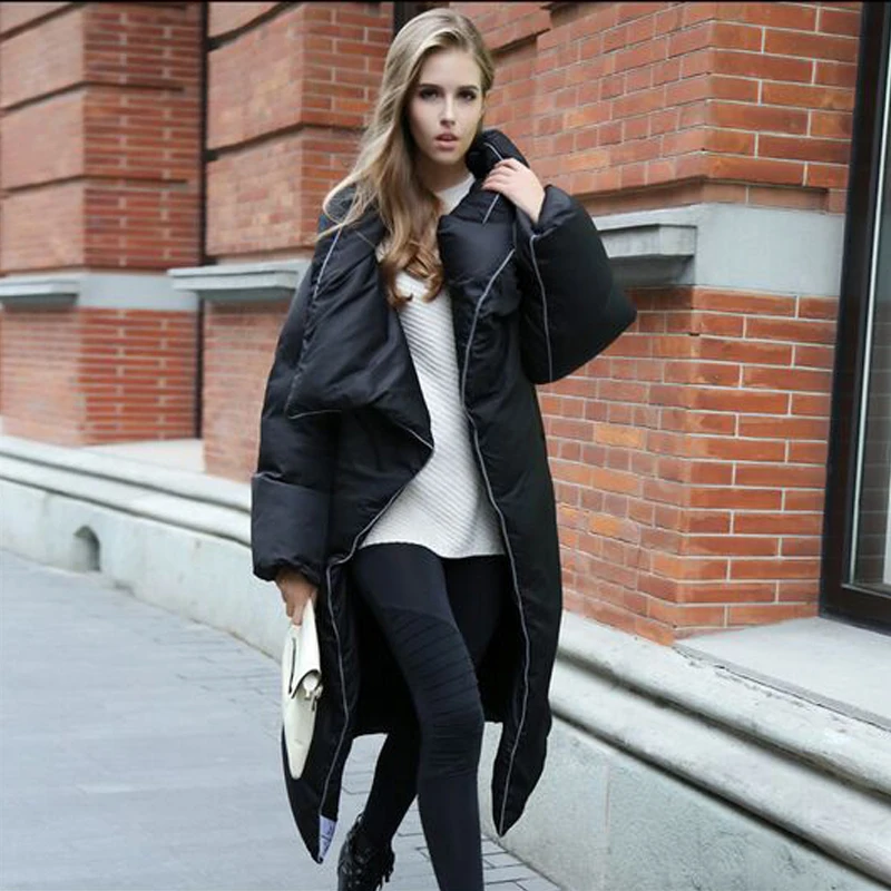 Chaud Femelle Veste long Haute 2018 Canard Parka Européen Épais Et Américain Femmes Style Lâche D'hiver De blanc Qualité Blanc Duvet Noir X xhQrCsdt