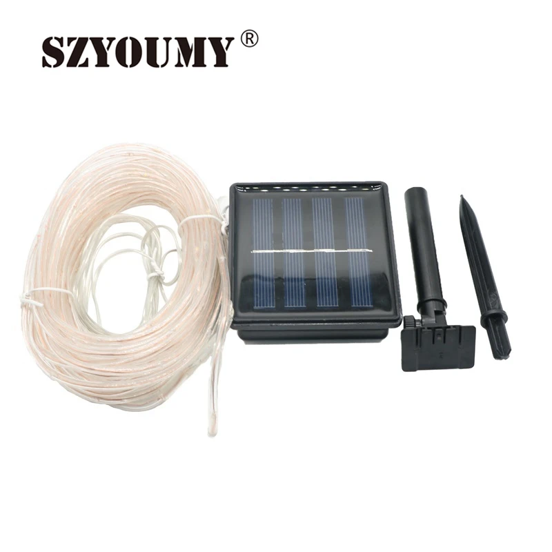 SZYOUMY font b Led b font Solar font b Strip b font Light Waterproof Soft Tube