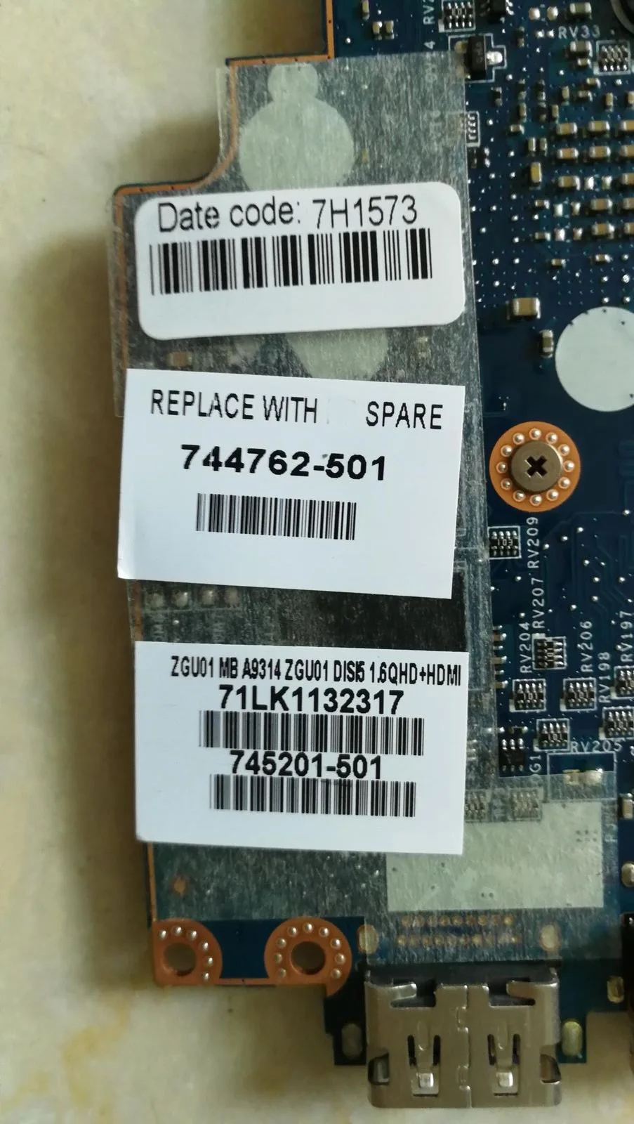 744762-001 744762-501 для hp Sleekbook для Envy14-K 14-K Материнская плата ноутбука ZGU00 LA-9314P SR170 I5-4200U 740 м 2 ГБ тестирование