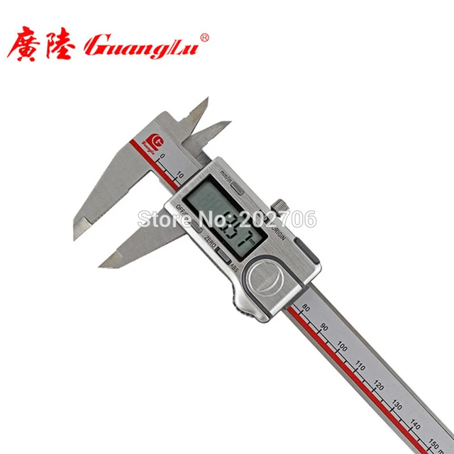 Best quality Guanglu brand 0 150mm 6inch ABS Mode Digital Caliper ABS