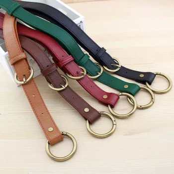 

D009 2.5CM wide adjustable bag strap 66~116CM Single Inclined shoulder Dual use handle belt o ring clasp DIY handbag accessories
