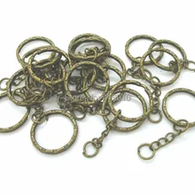 shipping-30PCs, антикварные бронзовые брелки и брелоки, 53 мм(2 1/"), длинные M00726