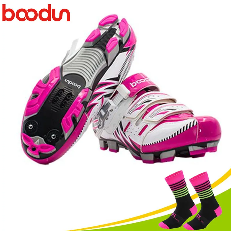 

Boodun Men's Cycling Shoes Mountain Bike Bicycle sapatilha ciclismo mtb Shoes Reflective Cycle Sneaker Triathlon Racing Shoes