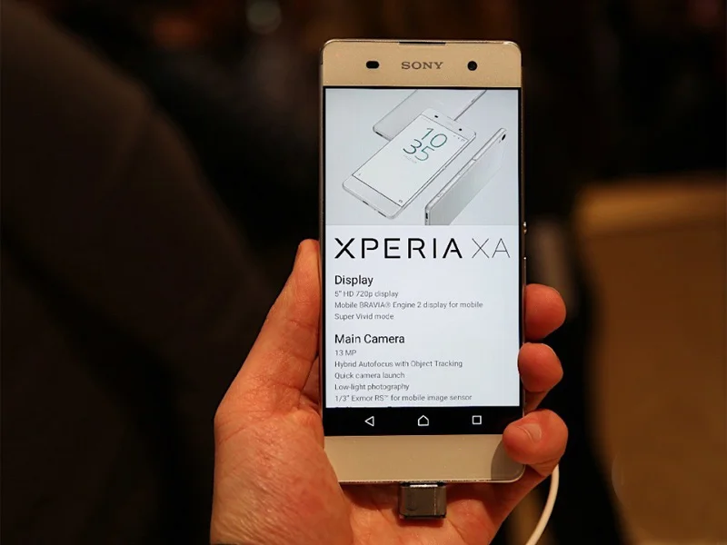 sony Xperia XA, разблокирован, 2 Гб ОЗУ, 16 Гб ПЗУ, 5,0 дюймов, Android, Восьмиядерный, 13 МП камера, одна/две sim-карты, wifi, 1080 P, мобильный телефон