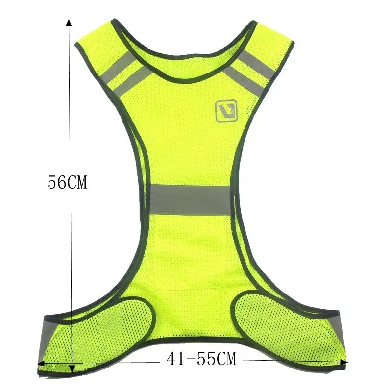 Traffic Reflective Safety Vest Outdoor Cycling Glow Night Running Vest Landscape Security & Security Clothing Gear Supplies
