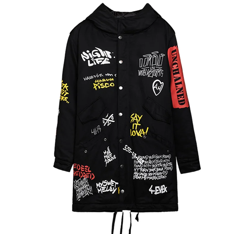 Длинная куртка в стиле хип хоп Swag Tyga размеры США Xs XL Осень зима|Куртки| |
