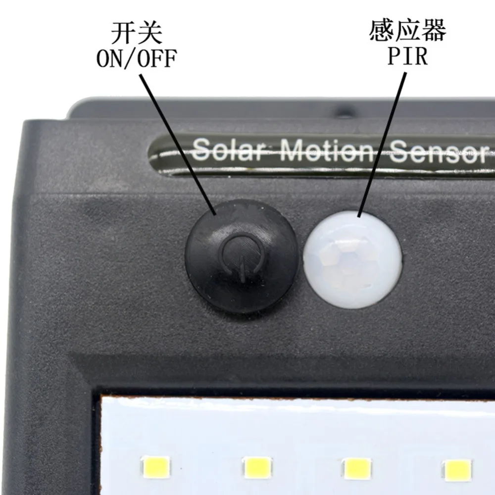 Многофункциональный 20 светодиодный солнечный датчик наружного внутреннего освещения настенный светильник