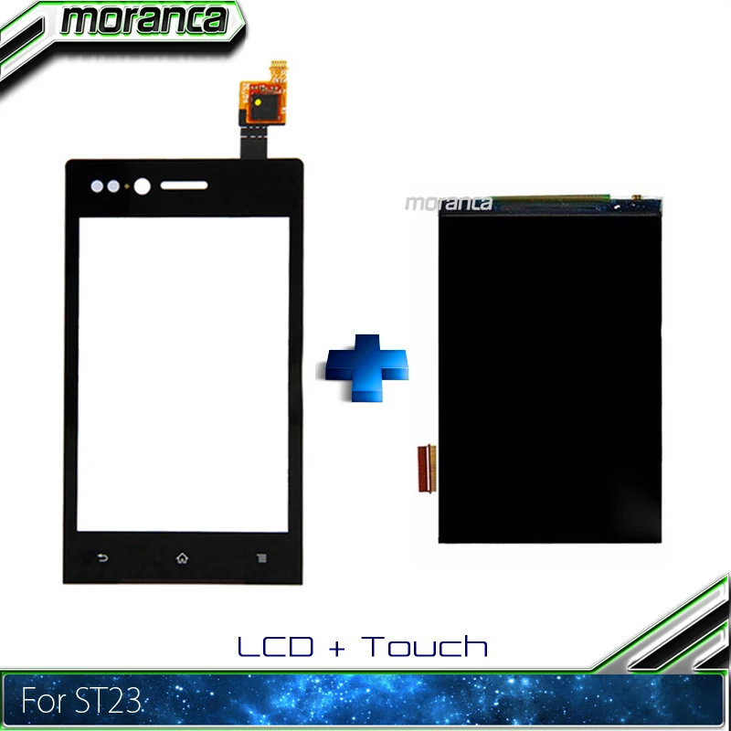 

3.2'' ST23 LCD Screen for Sony Xperia Miro ST23 ST23i ST23a LCD Display + Touch Screen Panel AAA Quality Assembly Repair Parts