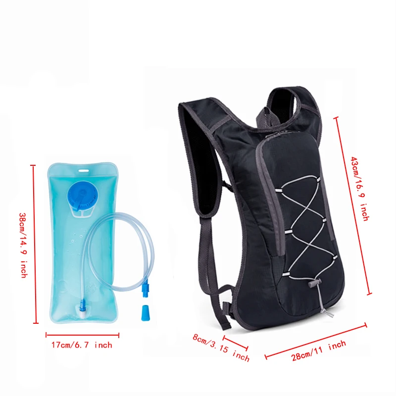 في الهواء الطلق الرياضة مقوس 2L المياه حقيبة حقيبة ظهر هيدراتية للتخييم التنزه ركوب الدراجات حقيبة المياه المثانة الحاويات في الهواء الطلق الرياضة مقوس 2L المياه حقيبة حقيبة ظهر هيدراتية للتخييم التنزه ركوب الدراجات حقيبة المياه المثانة الحاويات