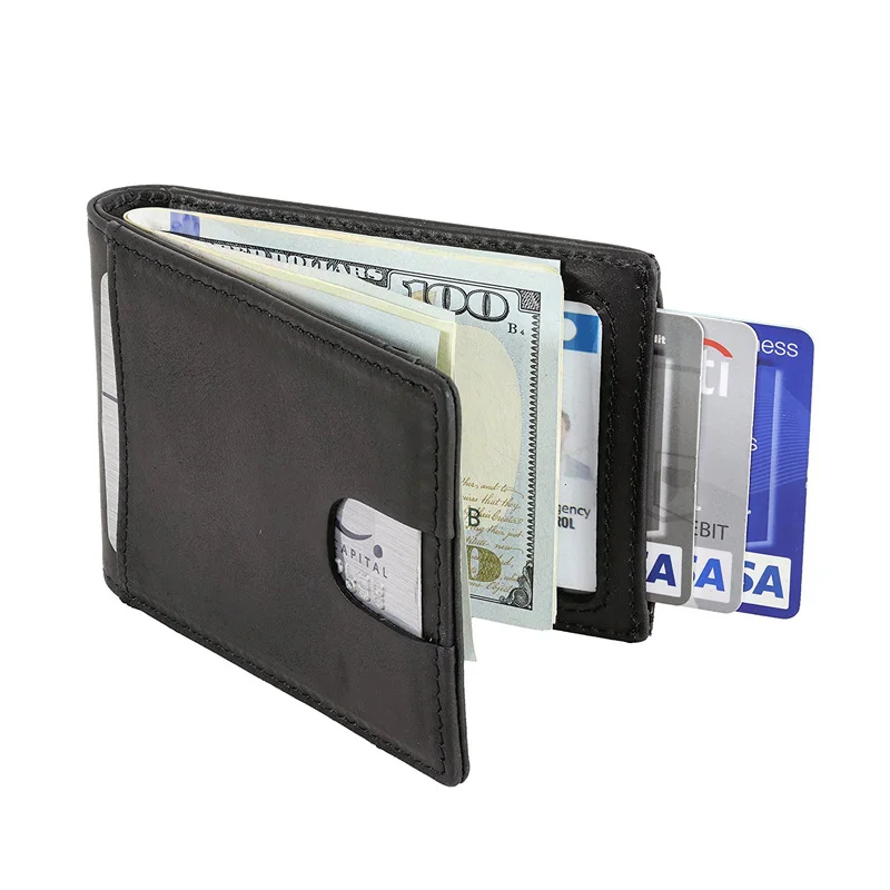 Кошелек мужской из натуральной кожи с Rfid-блокировкой | Багаж и сумки