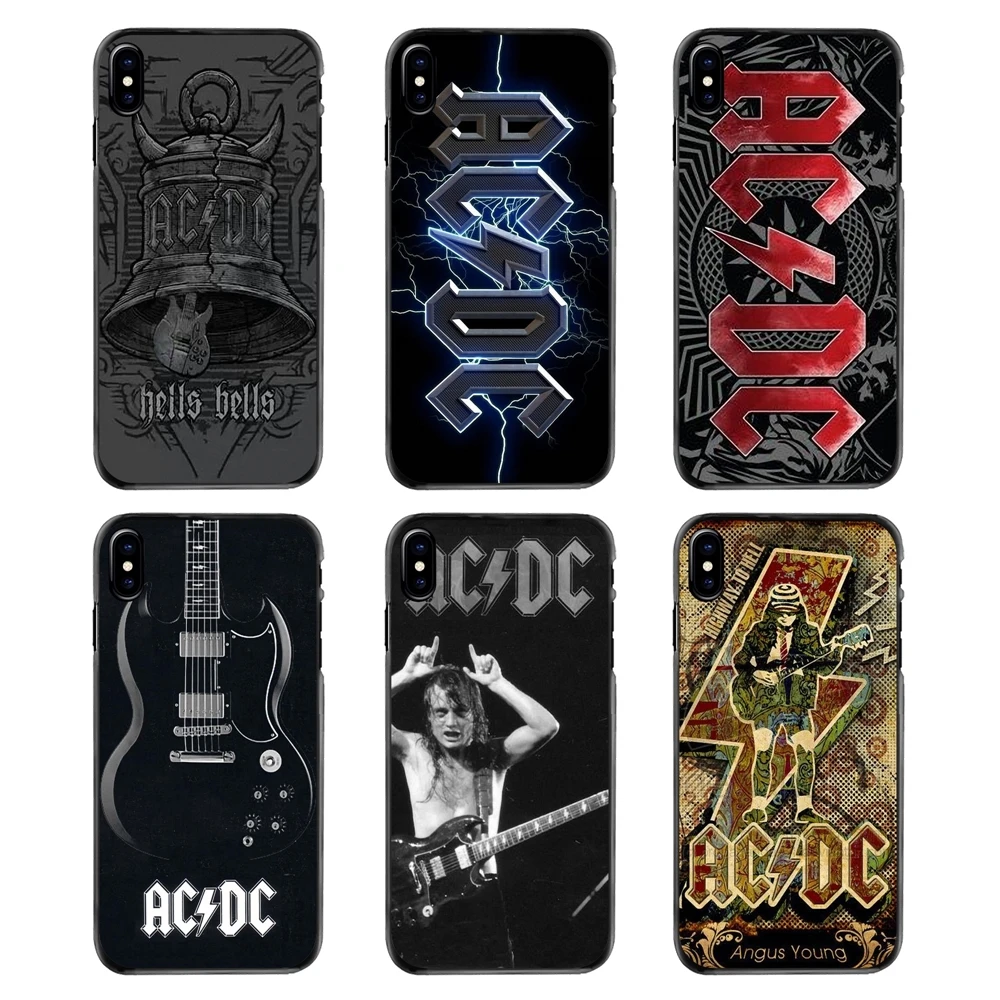 Для iPhone 4 4S 5 5S 5C SE 6 S 7 8 Plus X XR XS Max iPod Touch музыкальный ремешок ACDC AC DC Malcolm Angus аксессуары