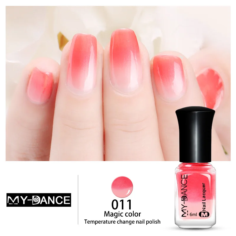 

Hot Sale 30 Colors Water-based Temperature Colour Changing Nail Polish Non-toxic Thermal Fashion Manicure JLRS 2018