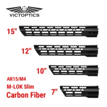 M-LOK тонкий полимер из углеродного волокна 7 10 12 15 дюймов AR15 M4 поплавок Handguard Пикатинни MLOK. 223 5,56 AR-15