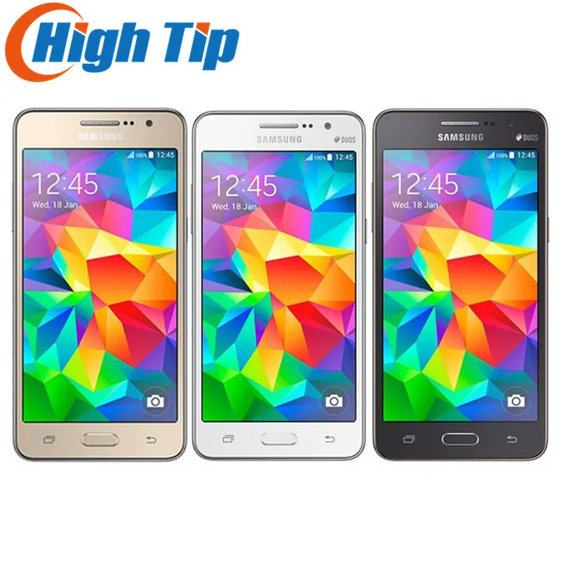 Разблокированный samsung G530 G530H Galaxy Grand Prime Ouad Core, две sim-карты, 8 Гб rom, 5,0 дюймов, отремонтированный мобильный телефон