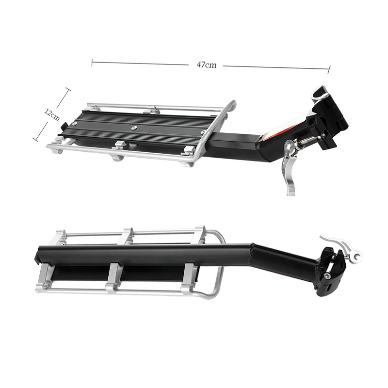 Велосипедная задняя полка из алюминиевого сплава для горной дороги, багажная сумка, багажник для переноски, велосипедная задняя подседельная сумка, держатель для велосипедных деталей