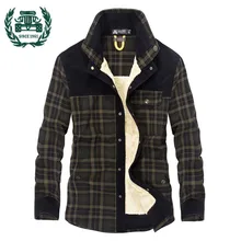 Осенняя и зимняя одежда футболка с длинными рукавами мужской флис лайнер теплая рубашка в клетку для мужчин платье 135