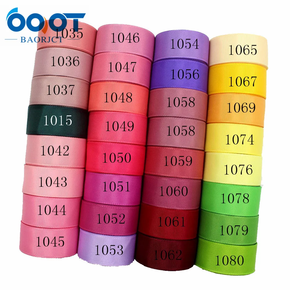 

18-25-3 1'' 25mm Solid Color Grosgrain Ribbon 10yards/lot,DIY handmade bow Festival Gift Packaging Party Birthday Accessories