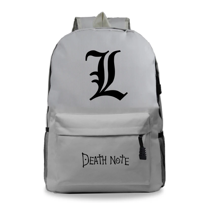 Школьный ранец для подростков Death Note L модный дорожный рюкзак с новым узором
