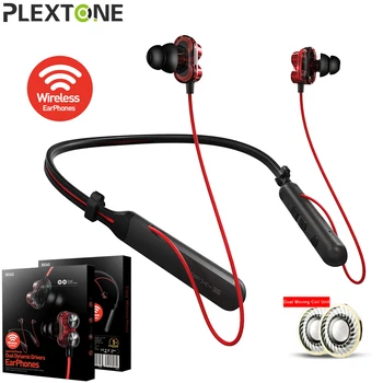 

PLEXTONE BX345 Bluetooth Wireless Headphones Dual Unit HIFI Stereo Bass IPX5 Waterproof Earphone Sport Earbud With Mic For Phone