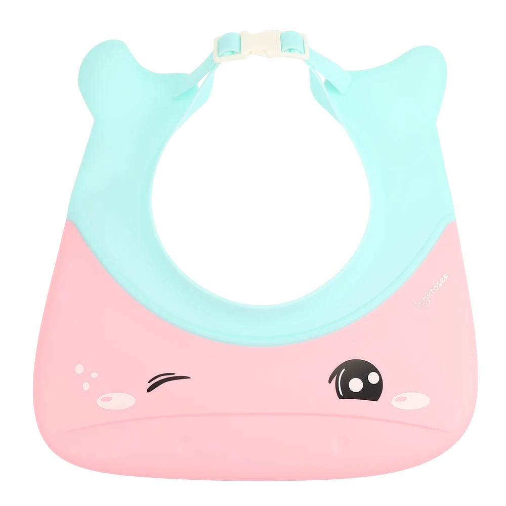 Adjustable Baby Shower Bathing Cap Infant Water Resistant Silicone