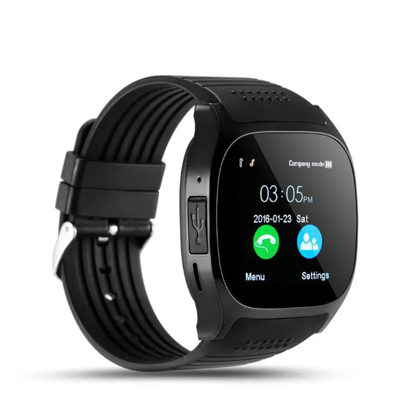 T8 Bluetooth Смарт-часы с Facebook Whatsapp Поддержка камеры SIM TF карты вызова Smartwatch для Android и ios Телефон PK Q18 DZ09 Y1