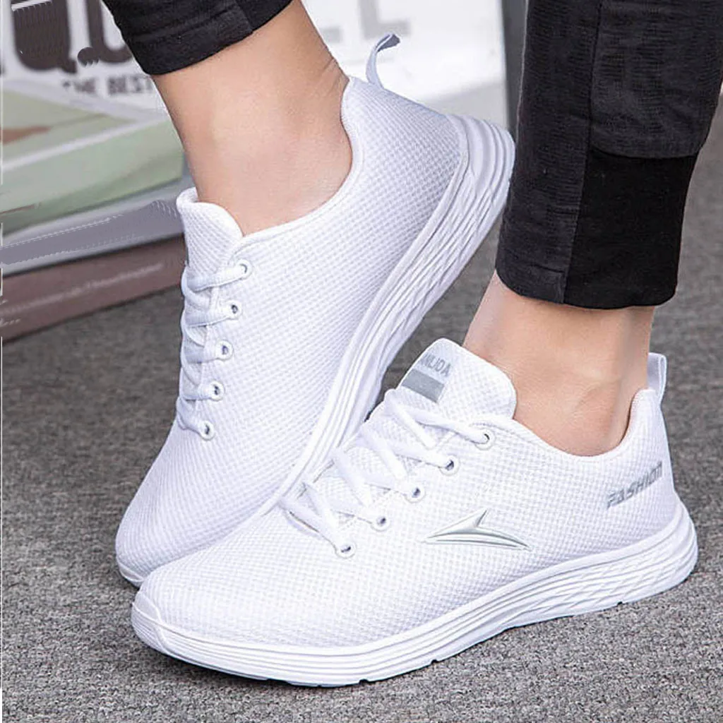 2019 New Men Casual Shoes Lac-up Men Shoes Lightweight Comfortable Breathable Walking Sneakers