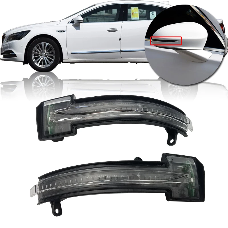 

CAPQX Outside rearview Mirror LED Turn Signal light lamp For Buick Regal 2016 2017 Side mirror turn signal lamp