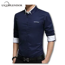 Мужские рубашки из хлопка, деловые мужские рубашки с длинным рукавом, мужские рубашки с отложным воротником, приталенная повседневная мужская рубашка M-5XL YN10594