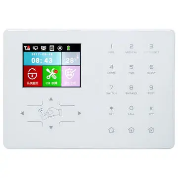 

New Color Screen Cloud-based Wireless TCP/IP+GPRS Home Alarm with iOS/Android App Push Notification